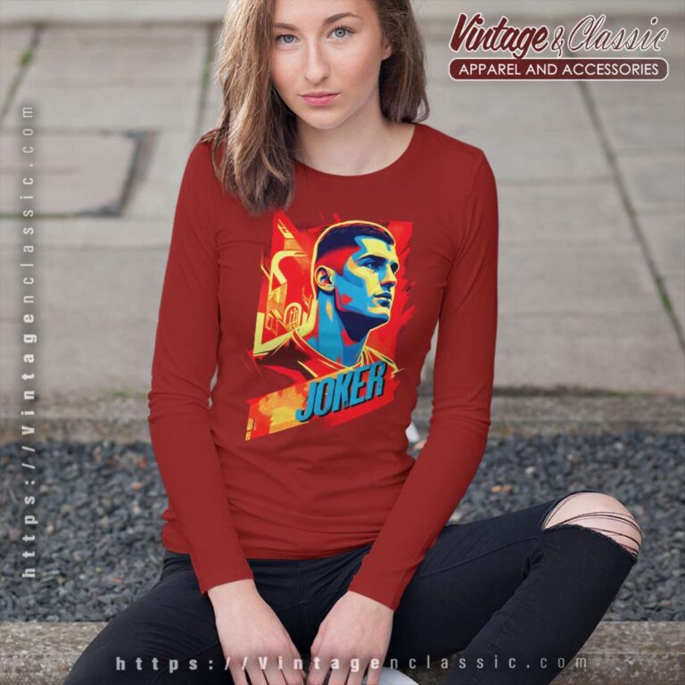 Denver Nuggets Nikola Joker 15 Mvp Long Sleeve Tee Denver Nuggets Nikola Joker 15 Mvp Long Sleeve Tee