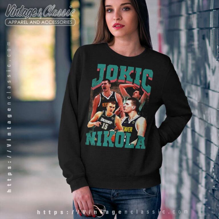 Denver Nuggets Nikola Jokić Vintage Sweatshirt Denver Nuggets Nikola Jokić Vintage Sweatshirt