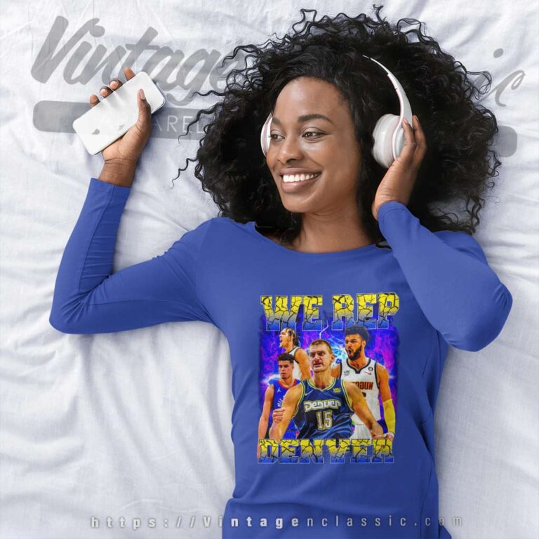 Denver Nuggets We Rep Denver Long Sleeve Tee Denver Nuggets We Rep Denver Long Sleeve Tee