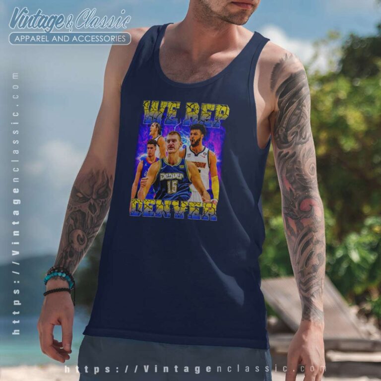 Denver Nuggets We Rep Denver Tank Top Racerback Denver Nuggets We Rep Denver Tank Top Racerback