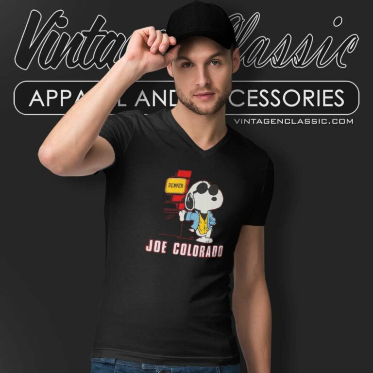 Denver Snoopy Joe Cool Colorado V Neck TShirt Denver Snoopy Joe Cool Colorado V Neck TShirt