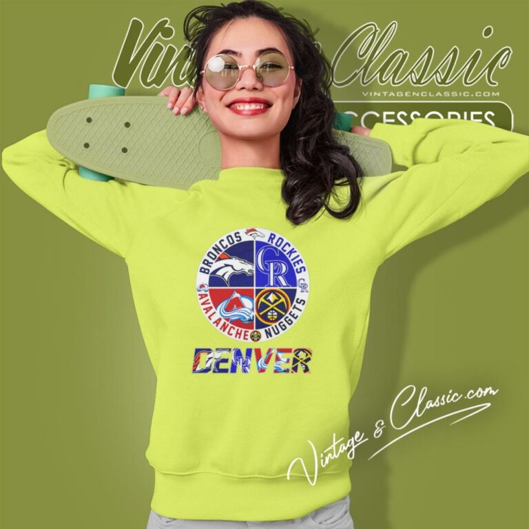 Denver Sport Teams Broncos Rockies Avalanche And Nuggets 2023 Sweatshirt Denver Sport Teams Broncos Rockies Avalanche And Nuggets 2023 Sweatshirt