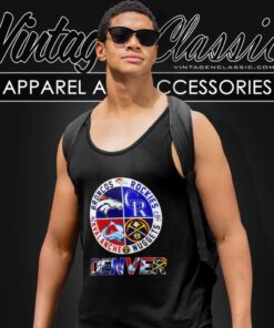 Denver Sport Teams Broncos Rockies Avalanche And Nuggets 2023 Tank Top Racerback