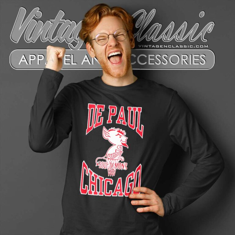 Depaul Chicago Blue Demons Long Sleeve Tee Depaul Chicago Blue Demons Long Sleeve Tee