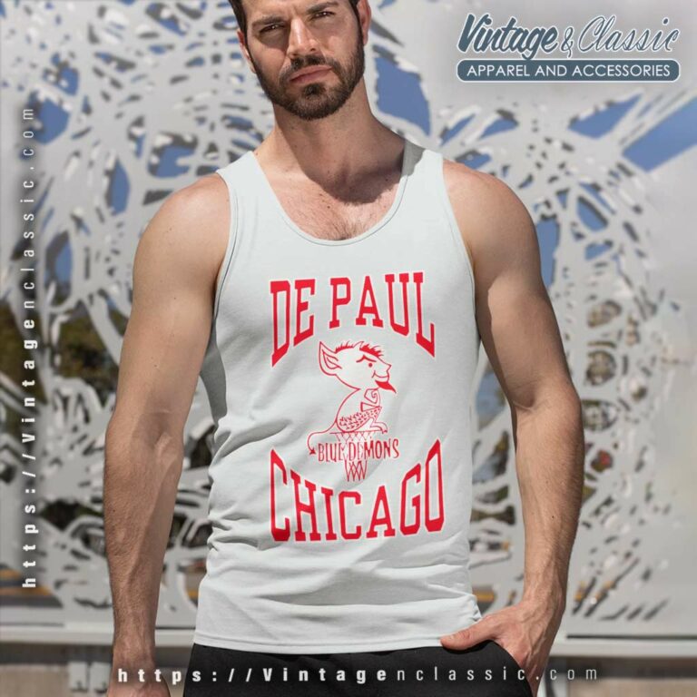 Depaul Chicago Blue Demons Tank Top Racerback Depaul Chicago Blue Demons Tank Top Racerback