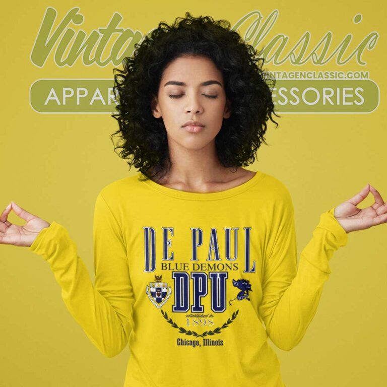 Depaul University Blue Demons Long Sleeve Tee Depaul University Blue Demons Long Sleeve Tee