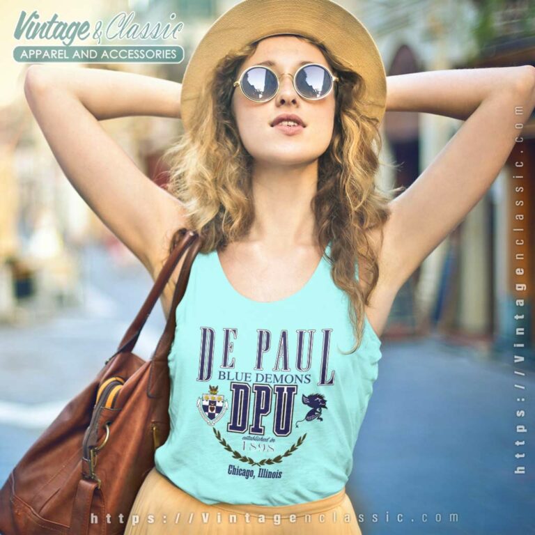 Depaul University Blue Demons Tank Top Racerback Depaul University Blue Demons Tank Top Racerback