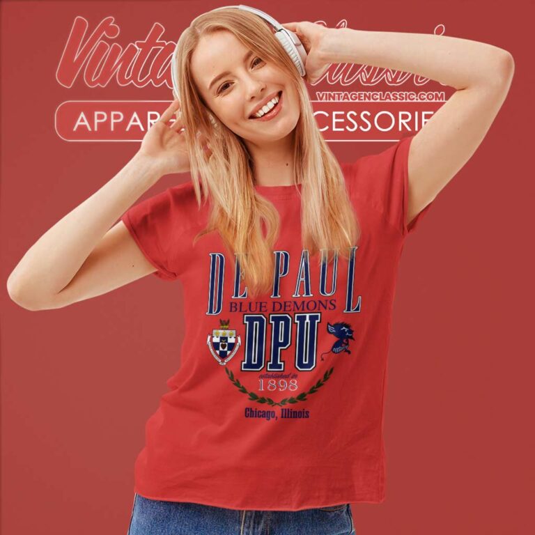 Depaul University Blue Demons Women TShirt Depaul University Blue Demons Women TShirt