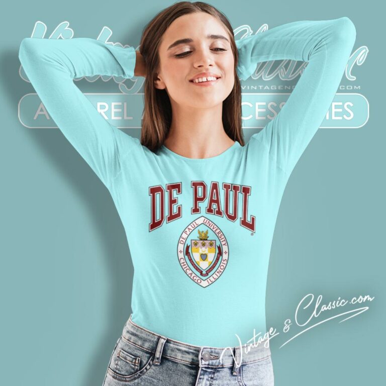 Depaul University Chicago Illinois Long Sleeve Tee Depaul University Chicago Illinois Long Sleeve Tee