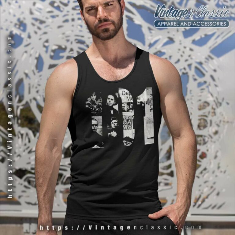 Depeche Mode 101 Live Album Tank Top Racerback Depeche Mode 101 Live Album Tank Top Racerback