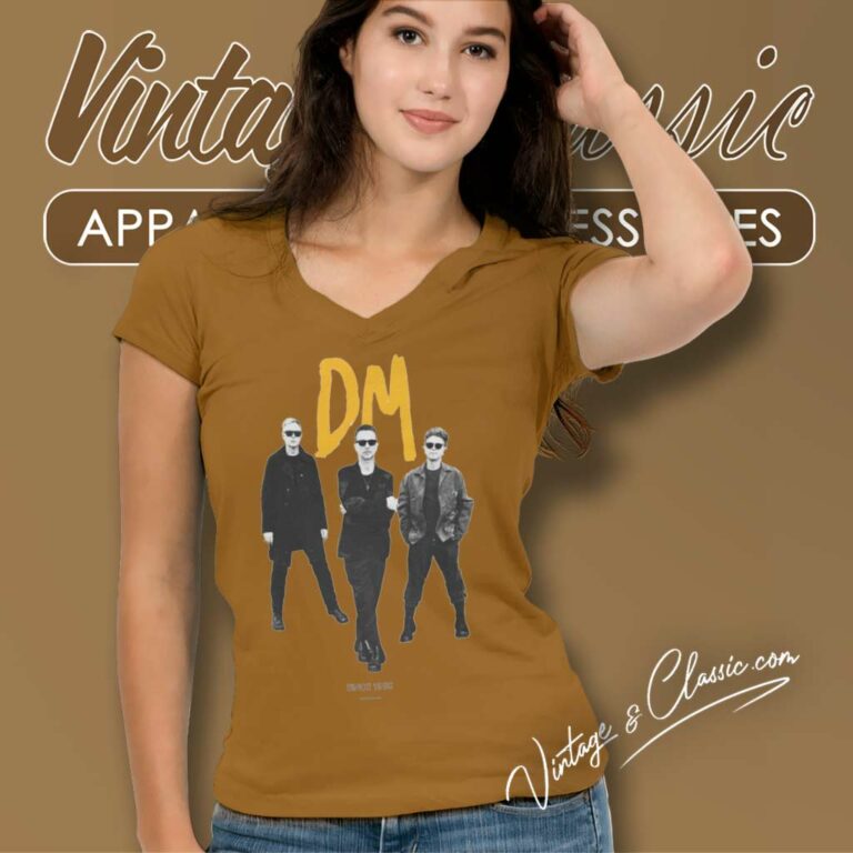 Depeche Mode Dm Since 1980 V Neck TShirt Depeche Mode Dm Since 1980 V Neck TShirt