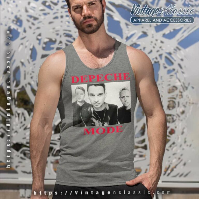 Depeche Mode The Singles Tour Tank Top Racerback Depeche Mode The Singles Tour Tank Top Racerback