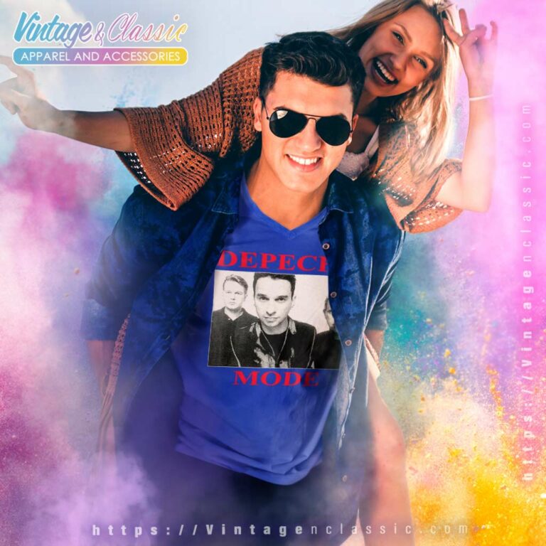 Depeche Mode The Singles Tour V Neck TShirt Depeche Mode The Singles Tour V Neck TShirt