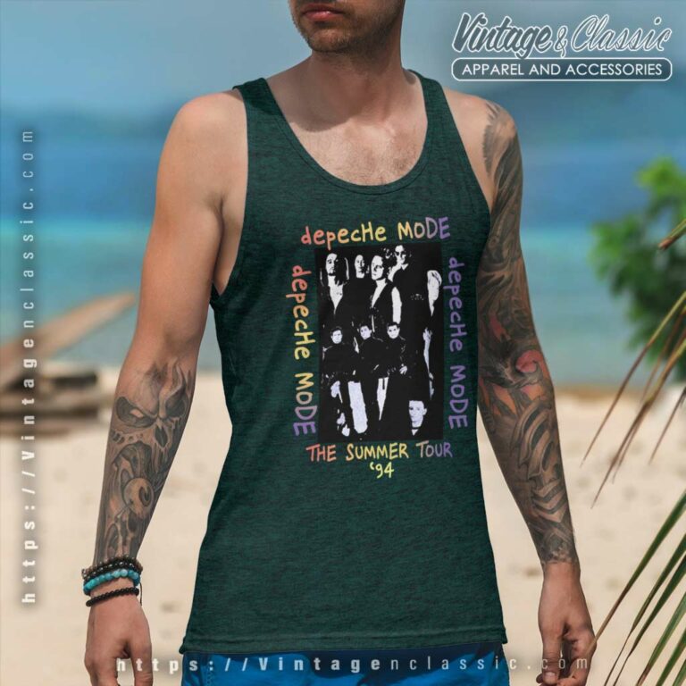 Depeche Mode The Summer Tour Tank Top Racerback Depeche Mode The Summer Tour Tank Top Racerback
