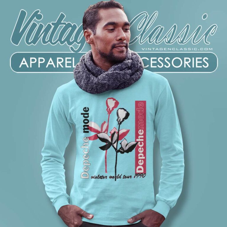 Depeche Mode Tour Band New Wave Long Sleeve Tee Depeche Mode Tour Band New Wave Long Sleeve Tee