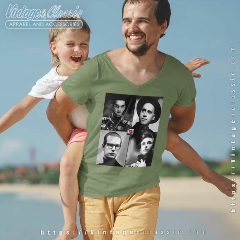 Depeche Mode Usa 1988 Tour V Neck TShirt Depeche Mode Usa 1988 Tour V Neck TShirt