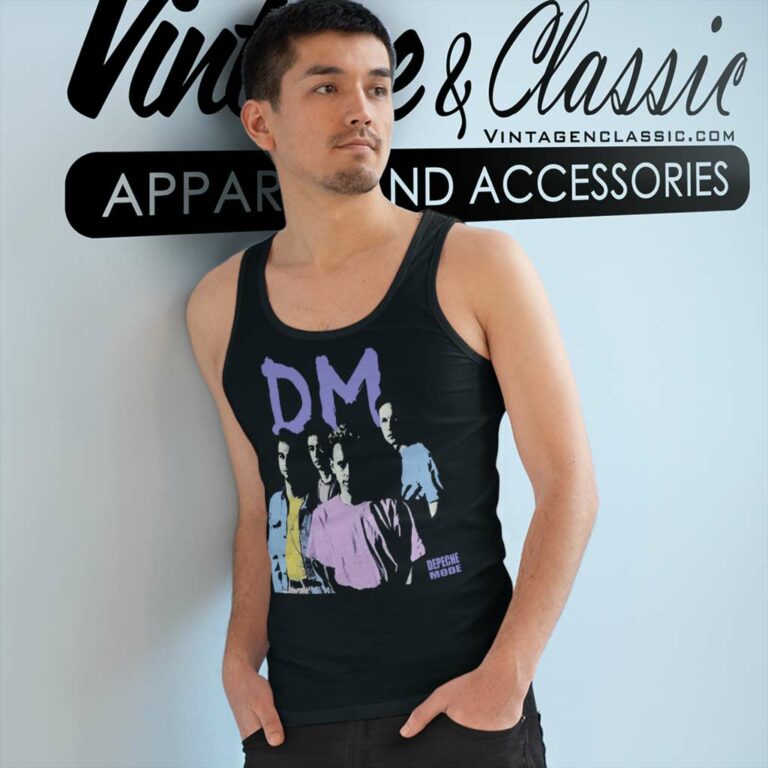 Depeche Mode Vintage Tank Top Racerback Depeche Mode Vintage Tank Top Racerback