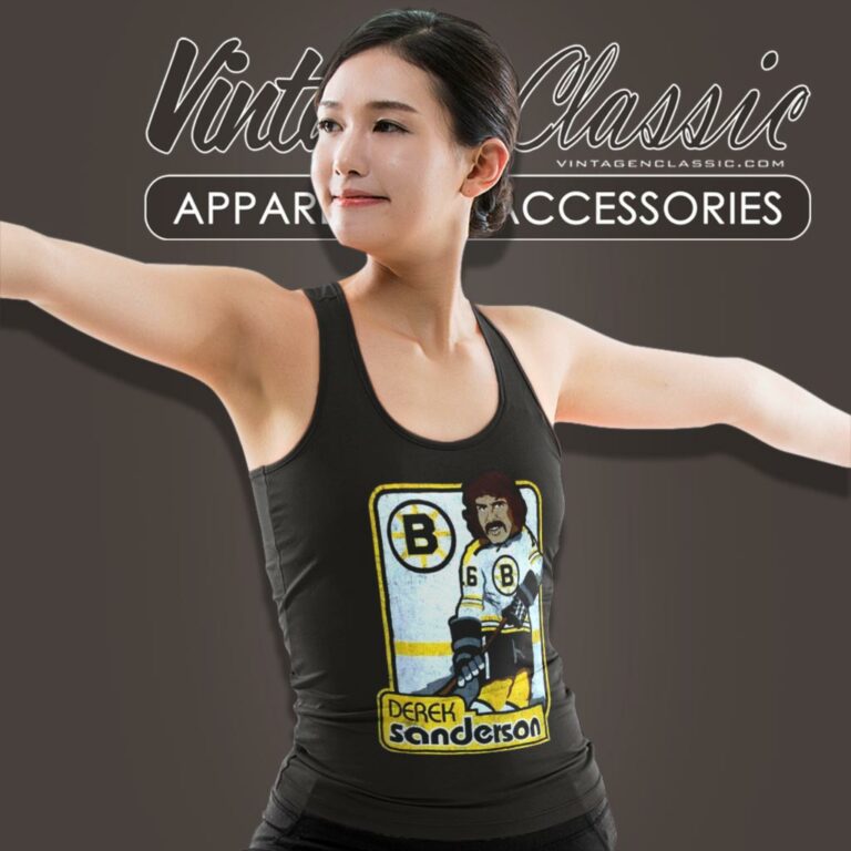 Derek Sanderson Boston Bruins Tank Top Racerback Derek Sanderson Boston Bruins Tank Top Racerback