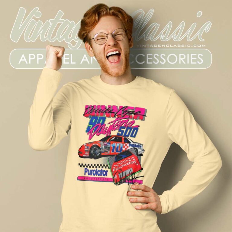 Derrick Cope Neon Daytona 500 Winner Nascar Long Sleeve Tee Derrick Cope Neon Daytona 500 Winner Nascar Long Sleeve Tee