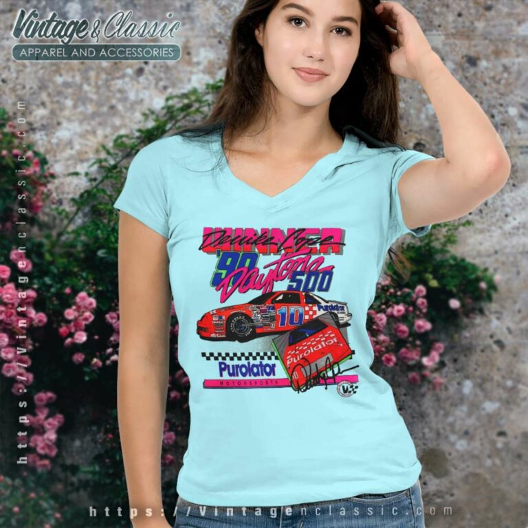 Derrick Cope Neon Daytona 500 Winner Nascar V Neck TShirt Derrick Cope Neon Daytona 500 Winner Nascar V Neck TShirt