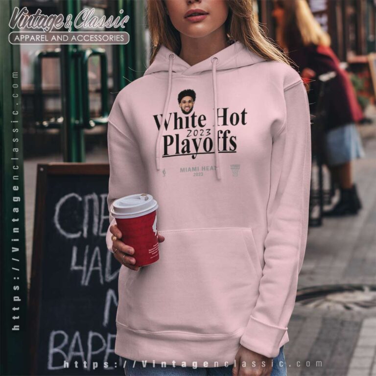 Derrick White Miami Heat White Hot 2023 Nba Playoffs Hoodie Derrick White Miami Heat White Hot 2023 Nba Playoffs Hoodie