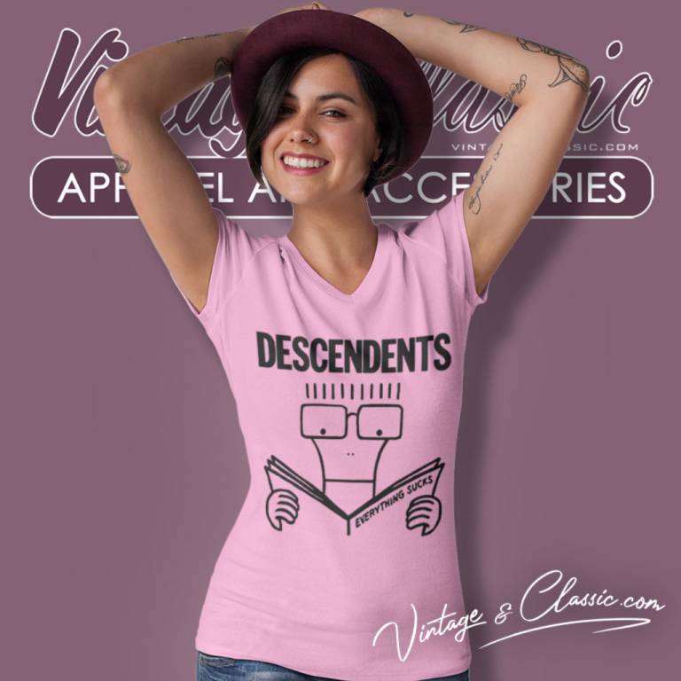 Descendents Everything Sucks V Neck TShirt Descendents Everything Sucks V Neck TShirt