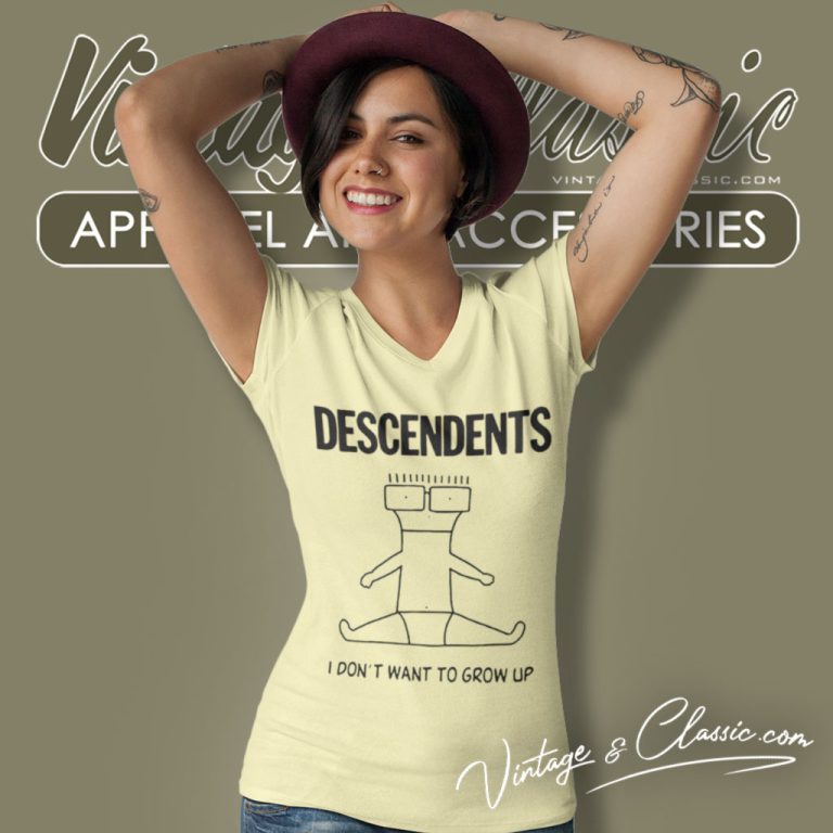 Descendents Shirt I Dont Want To Grow Up V Neck TShirt Descendents Shirt I Dont Want To Grow Up V Neck TShirt