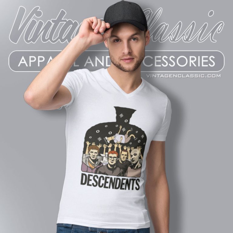 Descendents Shirt Oldies Punk Funny Art V Neck TShirt Descendents Shirt Oldies Punk Funny Art V Neck TShirt