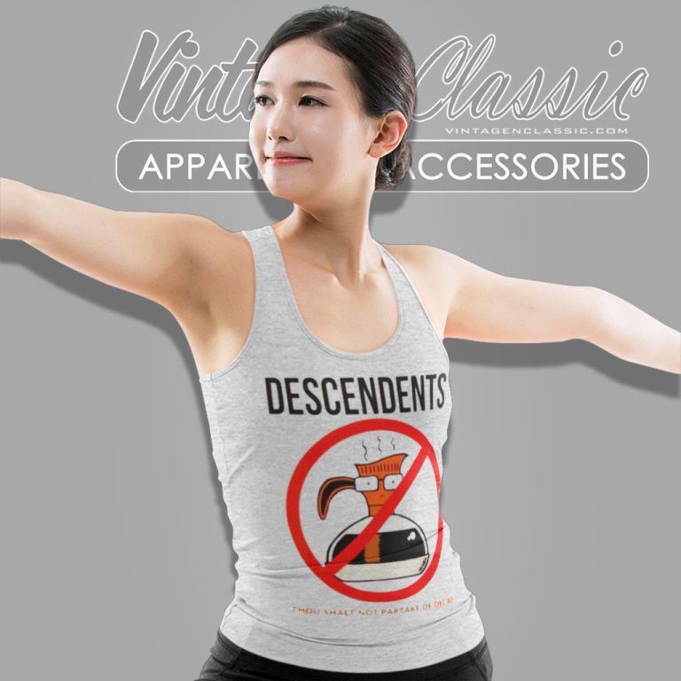 Descendents Shirt Thou Shalt Not Partake Of Decaf Tank Top Racerback Descendents Shirt Thou Shalt Not Partake Of Decaf Tank Top Racerback