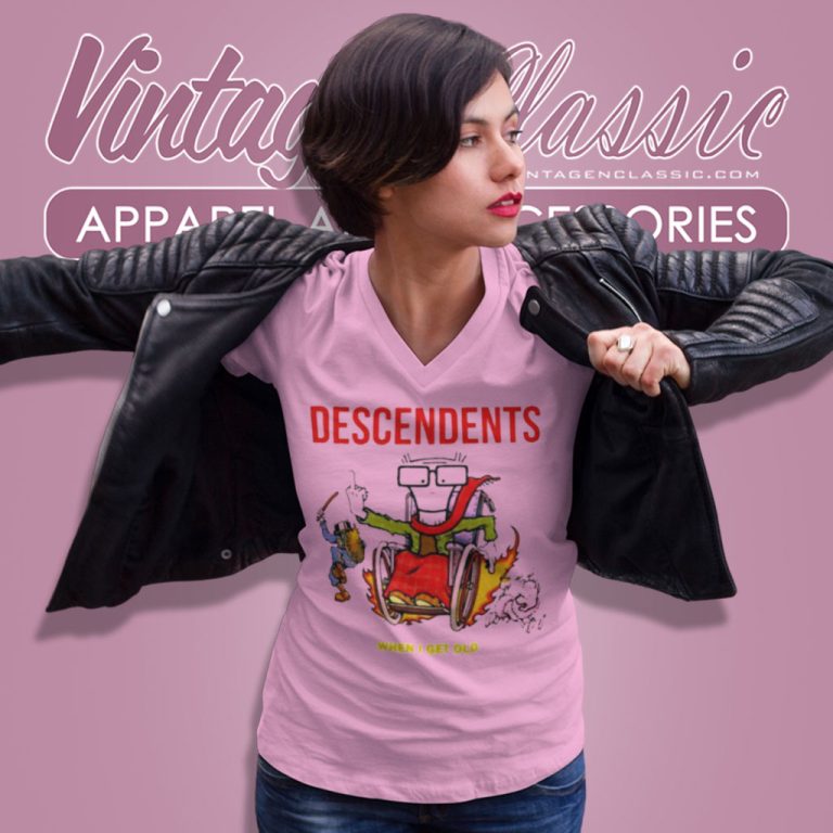 Descendents Shirt When I Get Old V Neck TShirt Descendents Shirt When I Get Old V Neck TShirt