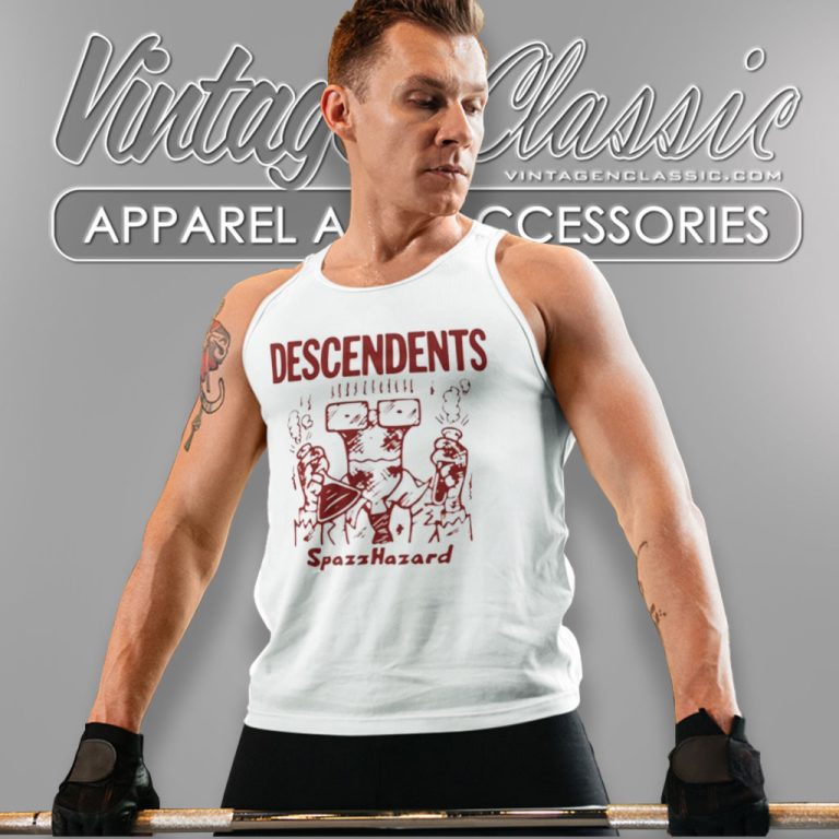Descendents Spazzhazard Red Tank Top Racerback Descendents Spazzhazard Red Tank Top Racerback