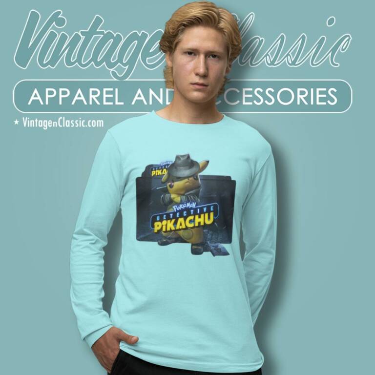 Detective Pikachu Movie Long Sleeve Tee Detective Pikachu Movie Long Sleeve Tee