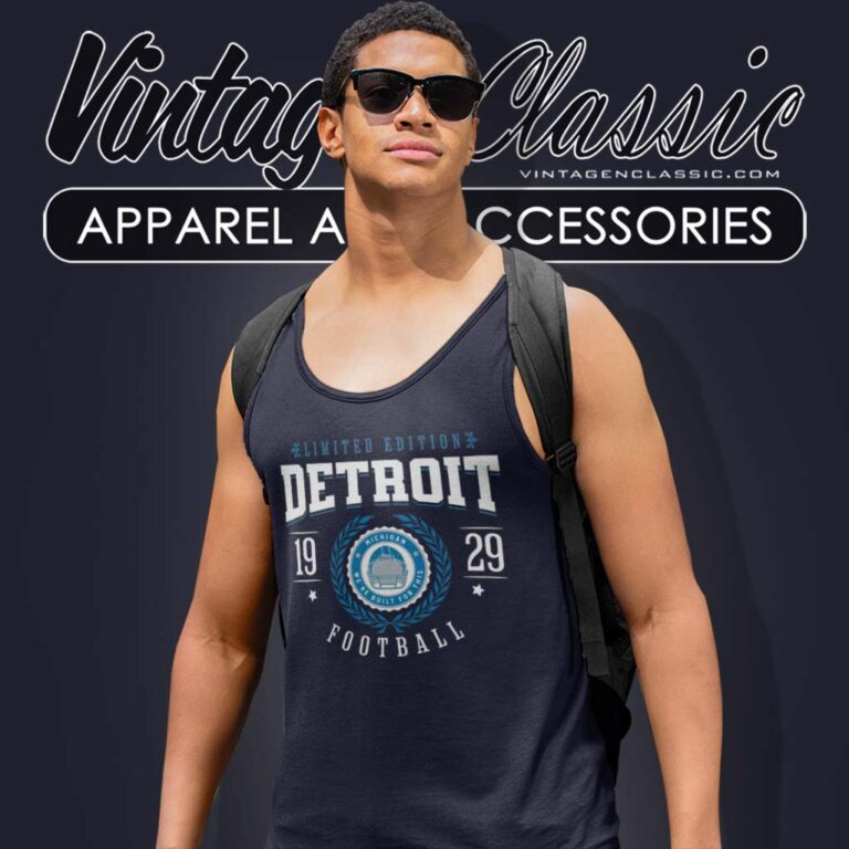 Detroit Football We Are Built For This Vintage Tank Top Racerback Detroit Football We Are Built For This Vintage Tank Top Racerback