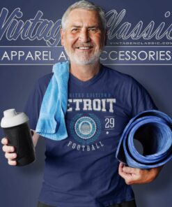 Detroit Football We Are Built For This Vintage Shirt 2 Detroit Football We Are Built For This Vintage V Neck TShirt