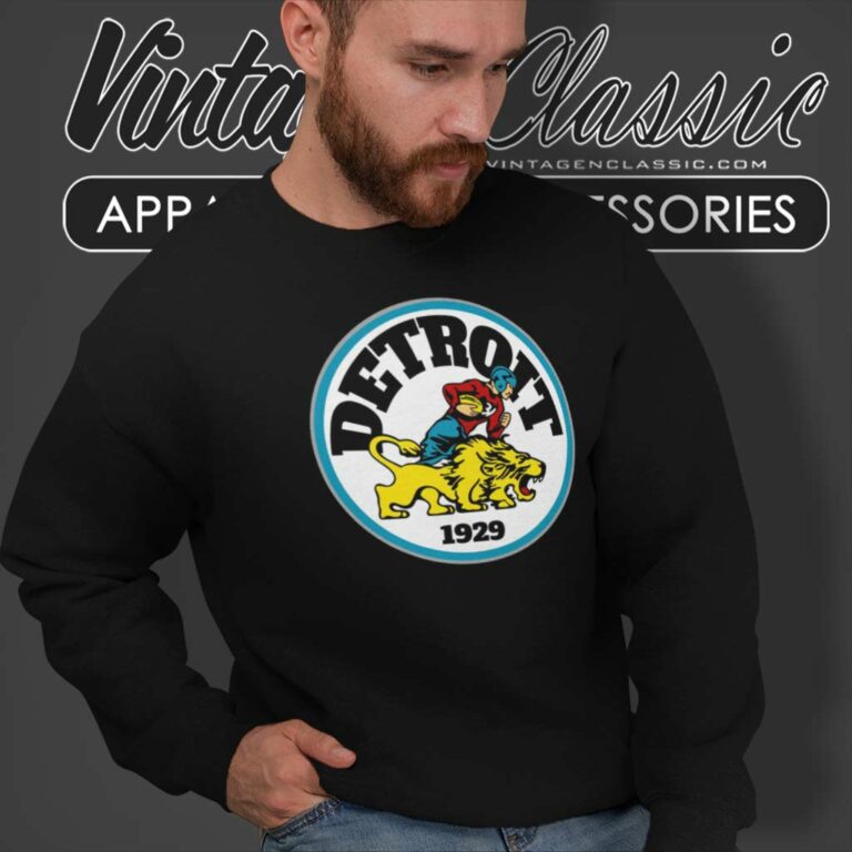 Detroit Lions 1929 Player Logo Shirt For Super Bowl Sweatshirt Detroit Lions 1929 Player Logo Shirt For Super Bowl Sweatshirt