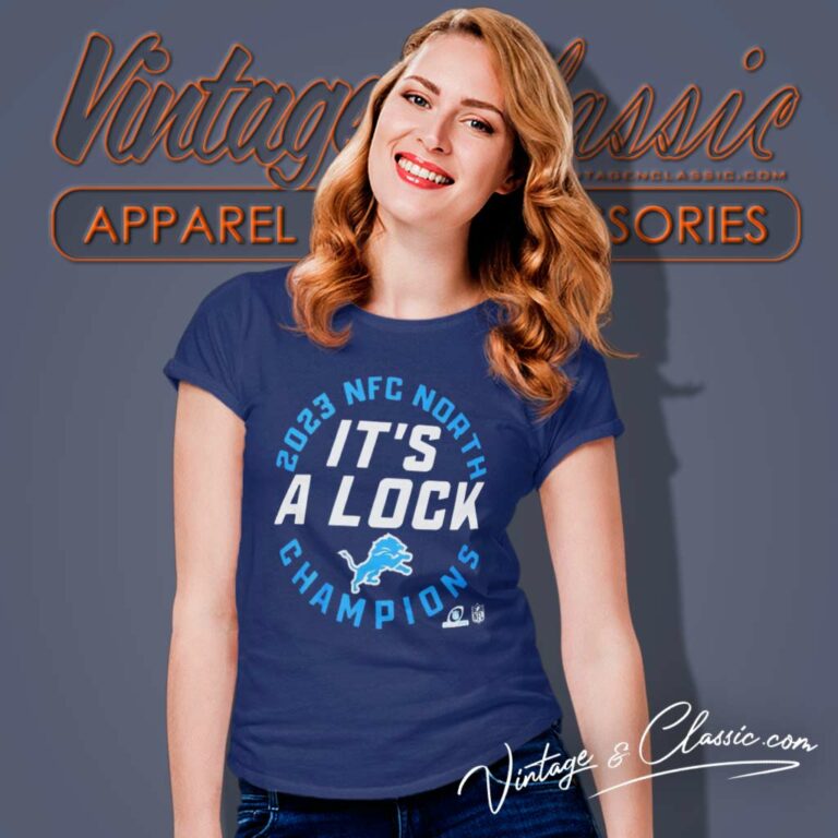 Detroit Lions 2023 Nfc North Champions Women TShirt Detroit Lions 2023 Nfc North Champions Women TShirt