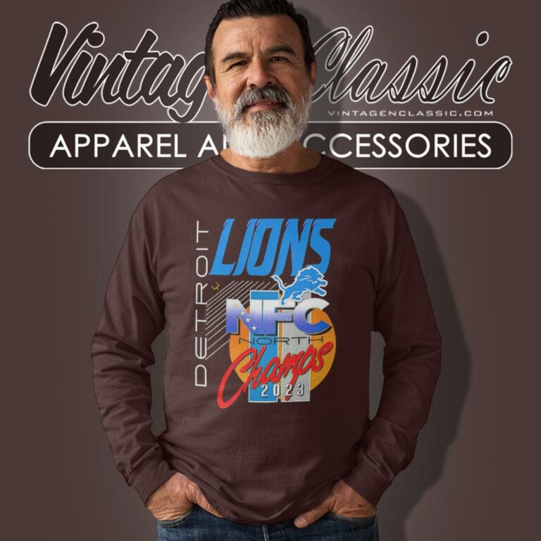Detroit Lions 2023 Nfc North Champs Long Sleeve Tee Detroit Lions 2023 Nfc North Champs Long Sleeve Tee