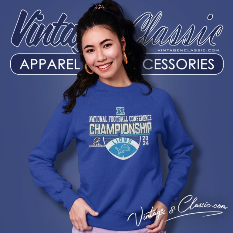 Detroit Lions Afc American Football Conference Championship 2023 2024 Sweatshirt Detroit Lions Afc American Football Conference Championship 2023 2024 Sweatshirt
