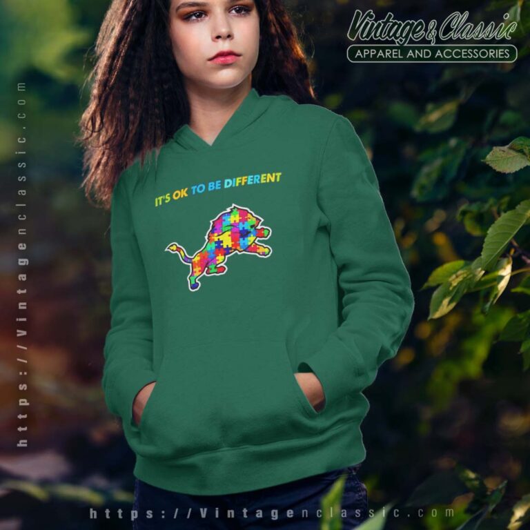 Detroit Lions Autism Its Ok To Be Different Hoodie Youth Detroit Lions Autism Its Ok To Be Different Hoodie Youth