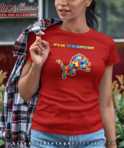 Detroit Lions Autism Its Ok To Be Different Shirt