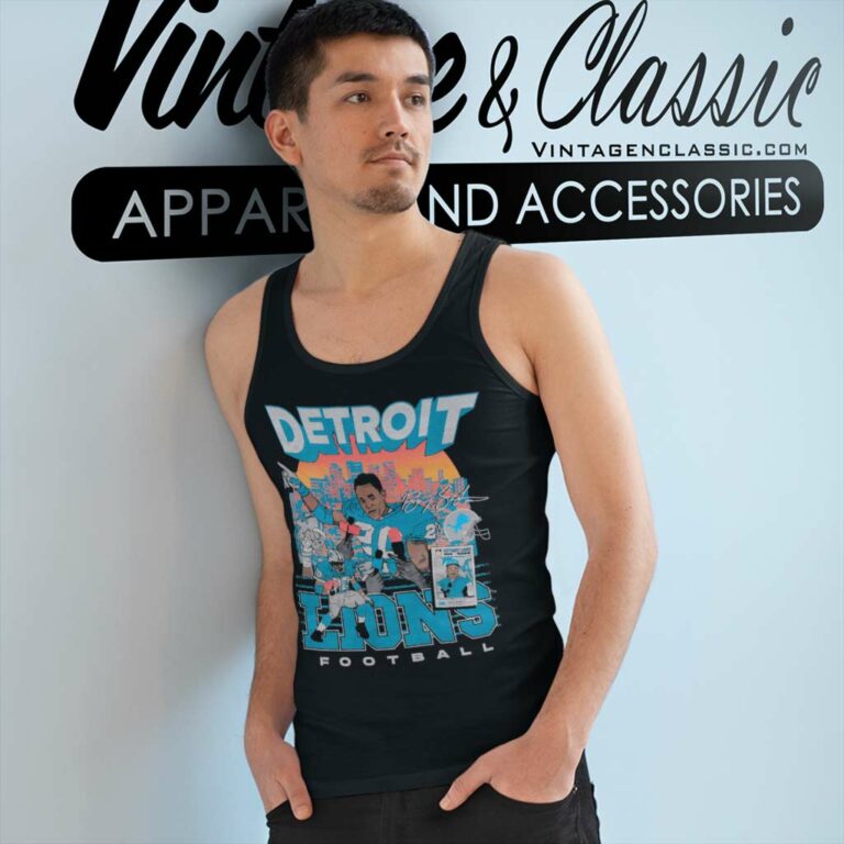 Detroit Lions Barry Sanders Tank Top Racerback Detroit Lions Barry Sanders Tank Top Racerback