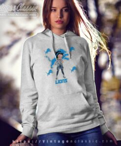 Detroit Lions Betty Boop Nfl Girl Hoodie