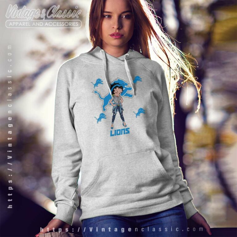 Detroit Lions Betty Boop Nfl Girl Hoodie Detroit Lions Betty Boop Nfl Girl Hoodie