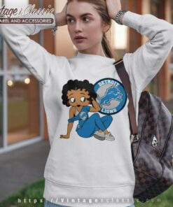 Detroit Lions Betty Boop Sweatshirt