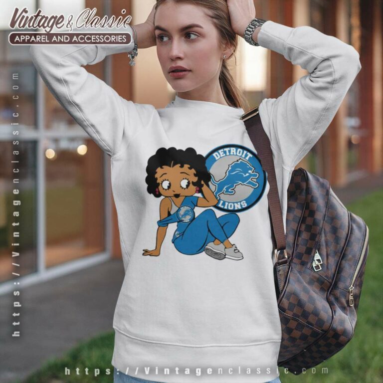 Detroit Lions Betty Boop Sweatshirt Detroit Lions Betty Boop Sweatshirt