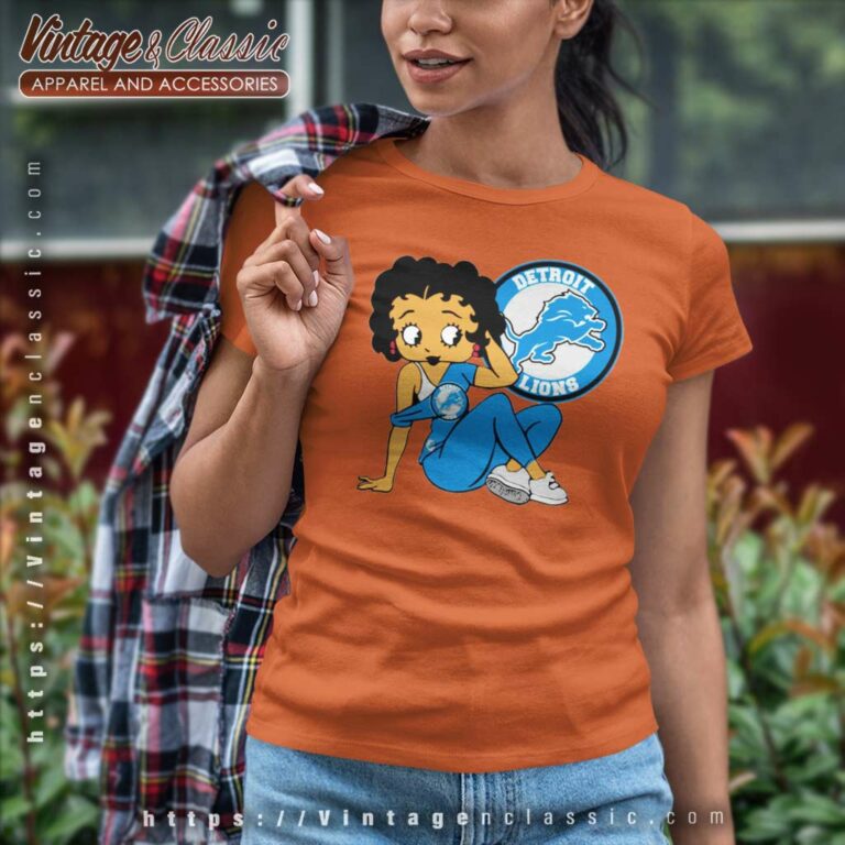 Detroit Lions Betty Boop Women TShirt Detroit Lions Betty Boop Women TShirt