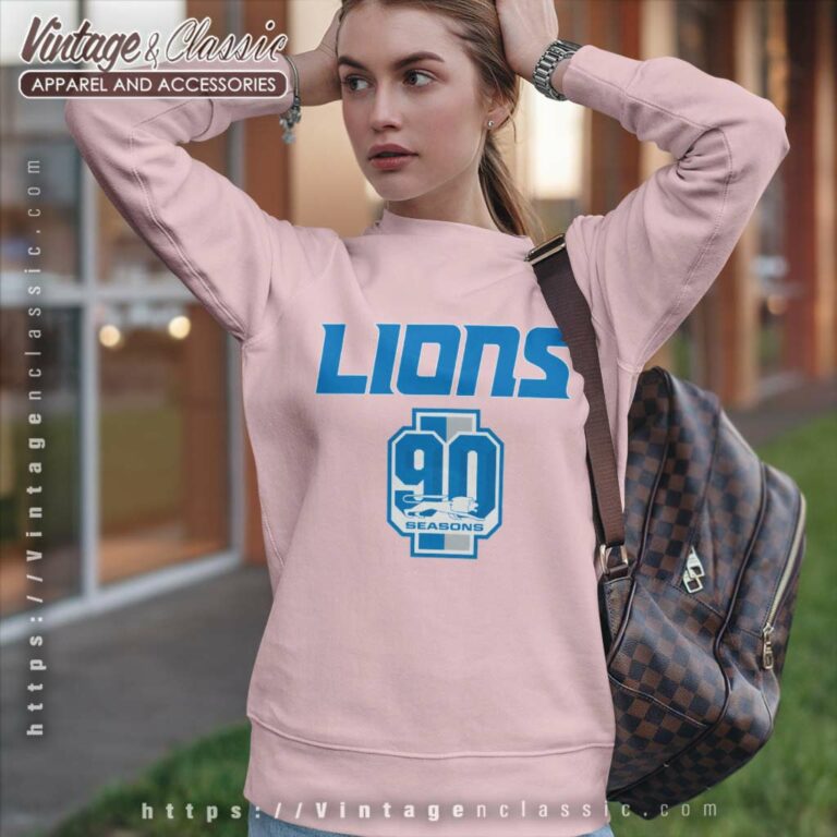 Detroit Lions Celebrate 90th Season Sweatshirt Detroit Lions Celebrate 90th Season Sweatshirt