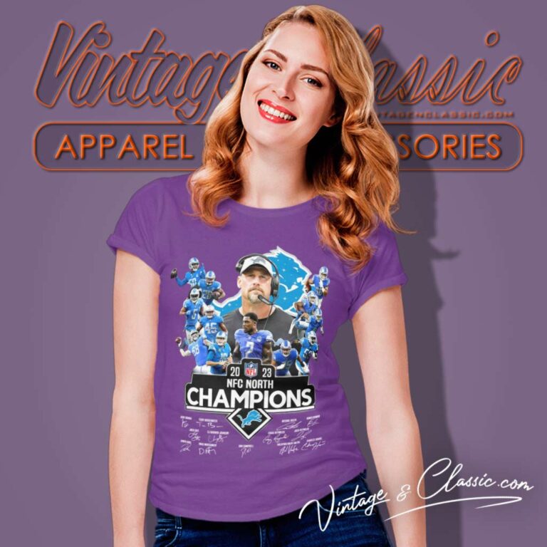 Detroit Lions Champions Signature Women TShirt Detroit Lions Champions Signature Women TShirt