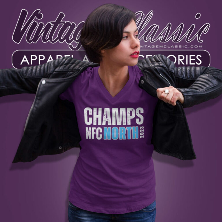 Detroit Lions Champs Nfc North 2023 V Neck TShirt Detroit Lions Champs Nfc North 2023 V Neck TShirt