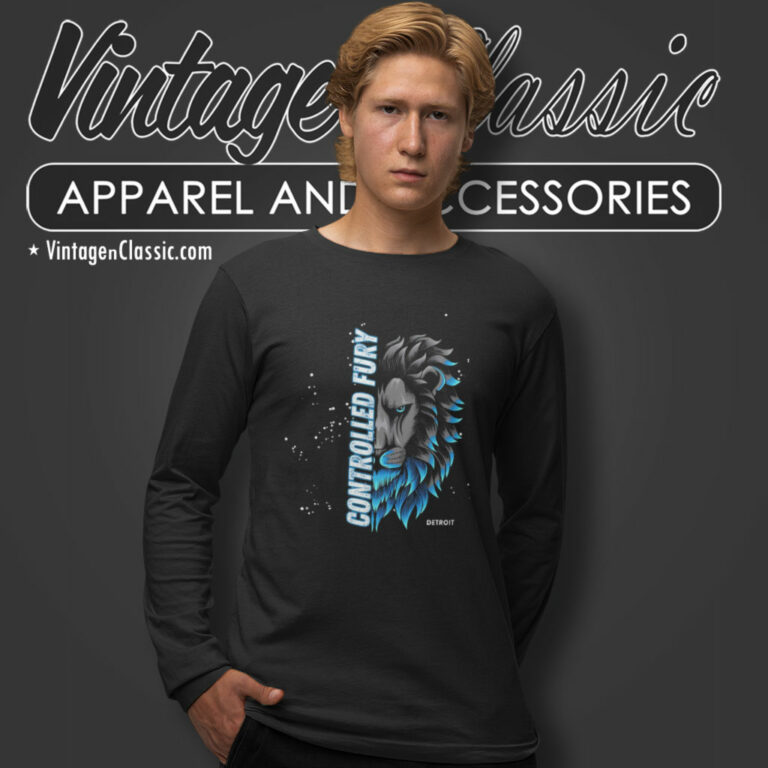 Detroit Lions Controlled Fury Long Sleeve Tee Detroit Lions Controlled Fury Long Sleeve Tee